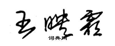 朱錫榮王映霜草書個性簽名怎么寫