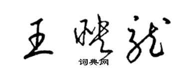 梁錦英王映龍草書個性簽名怎么寫