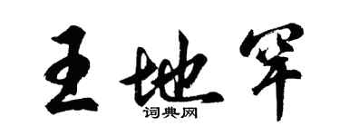 胡問遂王地罕行書個性簽名怎么寫