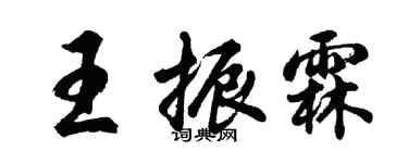 胡問遂王振霖行書個性簽名怎么寫
