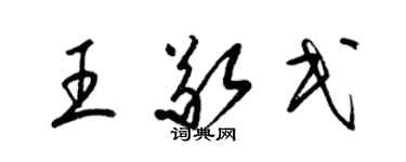 梁錦英王敬民草書個性簽名怎么寫