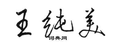 駱恆光王純美行書個性簽名怎么寫