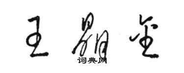 駱恆光王晶金草書個性簽名怎么寫