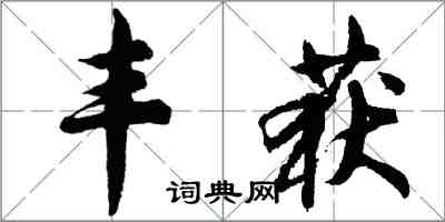 胡問遂豐獲行書怎么寫