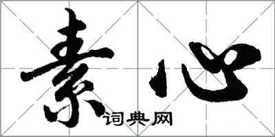 胡問遂素心行書怎么寫