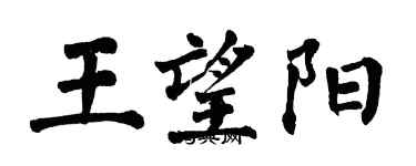 翁闓運王望陽楷書個性簽名怎么寫