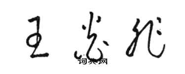 駱恆光王炎非草書個性簽名怎么寫