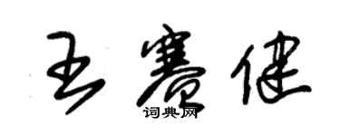 朱錫榮王賽健草書個性簽名怎么寫