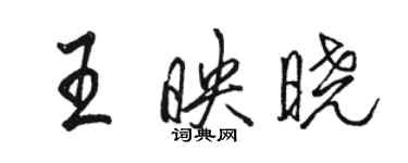 駱恆光王映曉行書個性簽名怎么寫