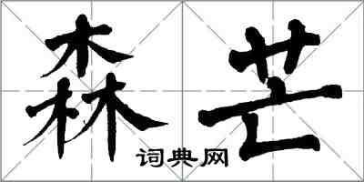 翁闓運森芒楷書怎么寫