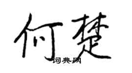 王正良何楚行書個性簽名怎么寫