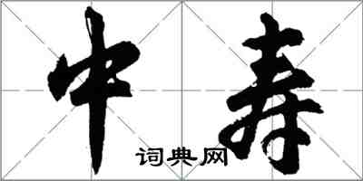 胡問遂中壽行書怎么寫