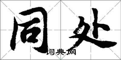 胡問遂同處行書怎么寫