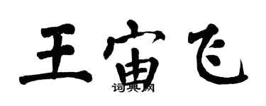 翁闓運王宙飛楷書個性簽名怎么寫