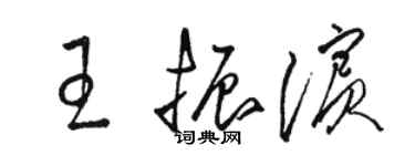 駱恆光王振濱草書個性簽名怎么寫