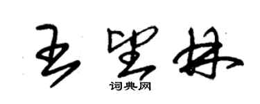 朱錫榮王望林草書個性簽名怎么寫