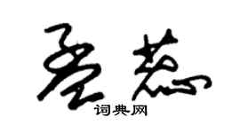 朱錫榮孟蕊草書個性簽名怎么寫