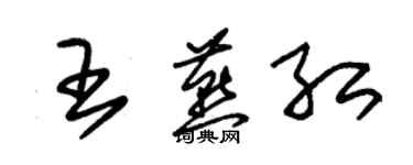 朱錫榮王燕紅草書個性簽名怎么寫