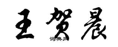 胡問遂王賀晨行書個性簽名怎么寫