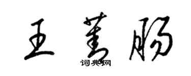 梁錦英王菁腸草書個性簽名怎么寫