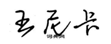朱錫榮王尼卡草書個性簽名怎么寫