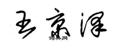 朱錫榮王京澤草書個性簽名怎么寫