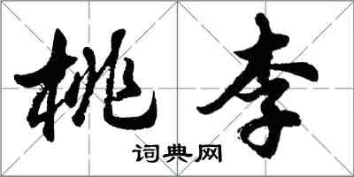 胡問遂桃李行書怎么寫