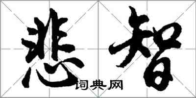 胡問遂悲智行書怎么寫