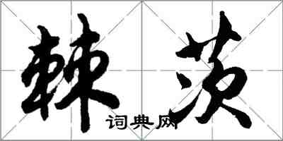 胡問遂棘茨行書怎么寫