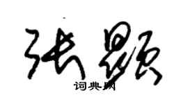 朱錫榮張顯草書個性簽名怎么寫