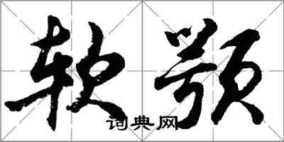 胡問遂軟顎行書怎么寫