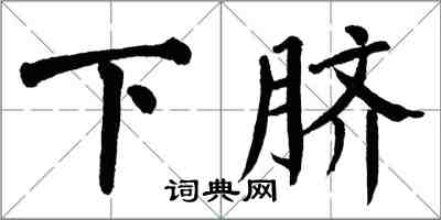翁闓運下臍楷書怎么寫