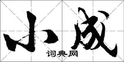 胡問遂小成行書怎么寫