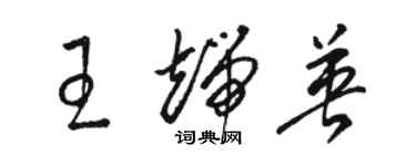 駱恆光王端英草書個性簽名怎么寫