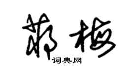 朱錫榮蔣梅草書個性簽名怎么寫