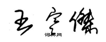 朱錫榮王寒傑草書個性簽名怎么寫