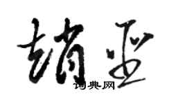 駱恆光趙聖草書個性簽名怎么寫