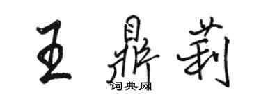 駱恆光王鼎莉行書個性簽名怎么寫