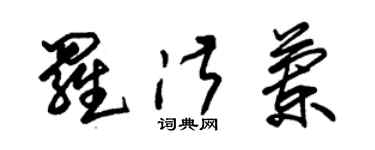 朱錫榮羅淑蘭草書個性簽名怎么寫