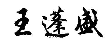 胡問遂王蓬盛行書個性簽名怎么寫