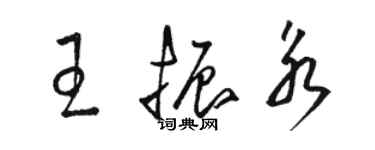 駱恆光王振永草書個性簽名怎么寫