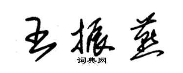 朱錫榮王振燕草書個性簽名怎么寫