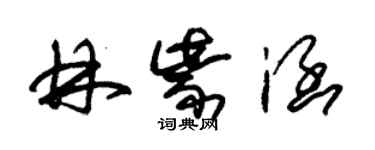 朱錫榮林紫涵草書個性簽名怎么寫