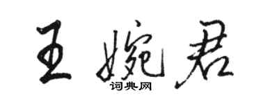 駱恆光王婉君行書個性簽名怎么寫