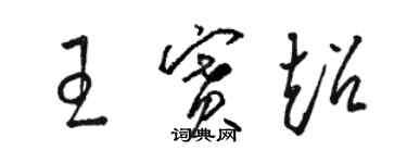 駱恆光王賽超草書個性簽名怎么寫