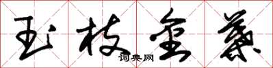朱錫榮玉枝金葉草書怎么寫