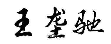 胡問遂王壟馳行書個性簽名怎么寫