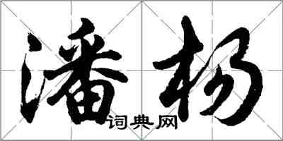 胡問遂潘楊行書怎么寫