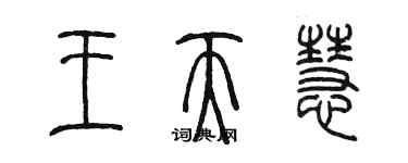 陳墨王天慧篆書個性簽名怎么寫