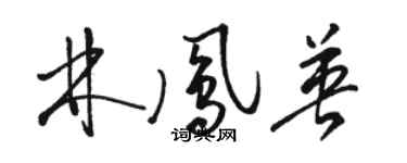 駱恆光林鳳英草書個性簽名怎么寫